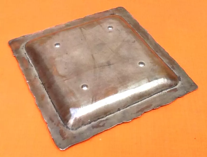 Art Nouveau Vide poche / Baguier Décor floral printanier hirondelle / fleurs Régule cuivré - photo numéro 4