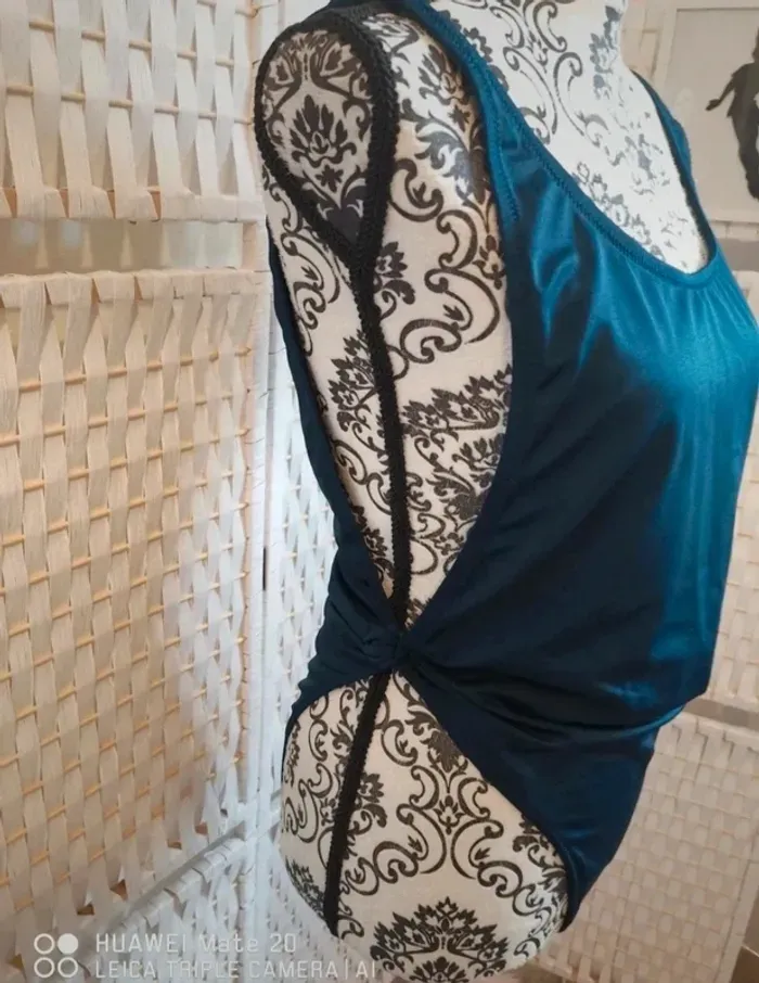 💕Joli Maillot de bain 1 pièce  bleu marine étam - femme T44💕 - photo numéro 5