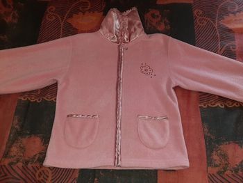 Gilet zippé rose 6ans