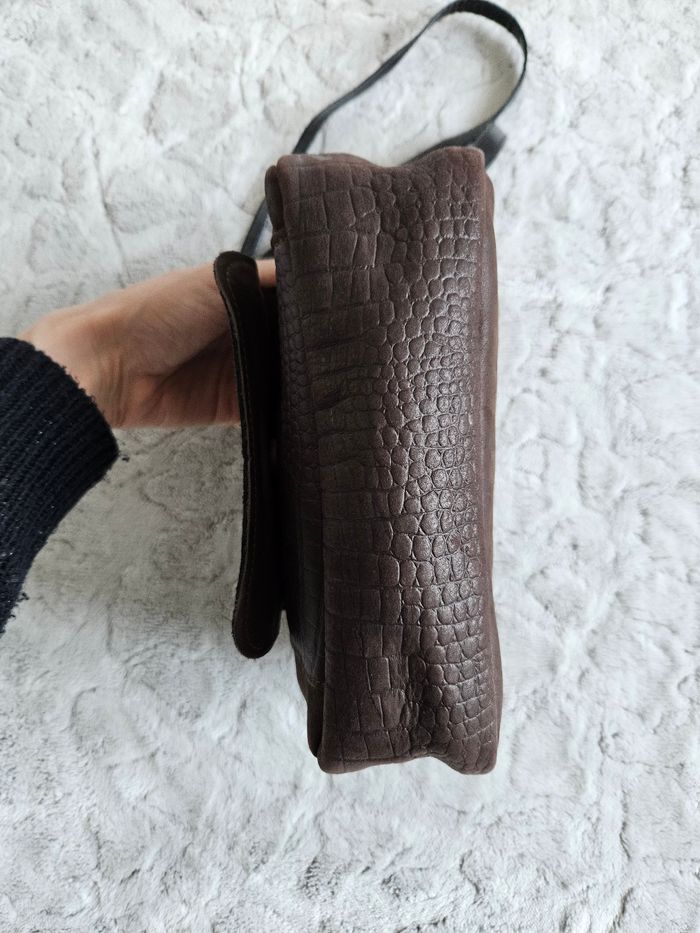 Sac bandoulière cuir créatrice Isa on the road - photo numéro 3