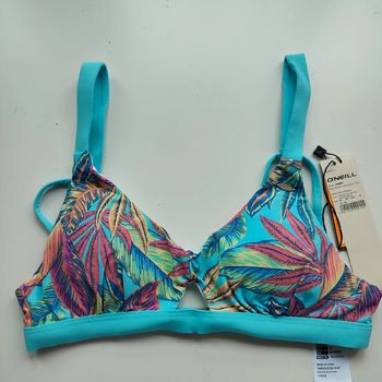 Haut de maillot de bain bleu des tropiques pour femme de taille 34, O'Neill