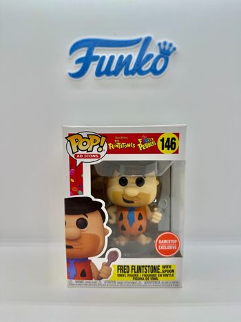 Funko Pop The Flintstones Fred Flintstone With Spoon 146 GameStop 🇺🇸