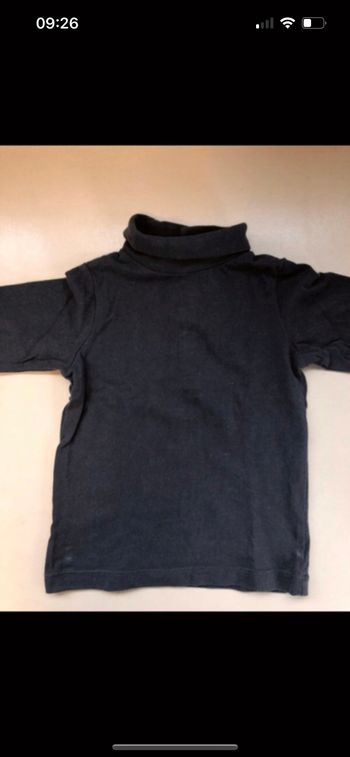 Col roule bout chou noir