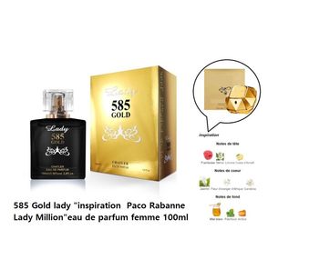 585 Gold lady "inspi Paco Rabanne Lady Million "eau de parfum femme 100ml