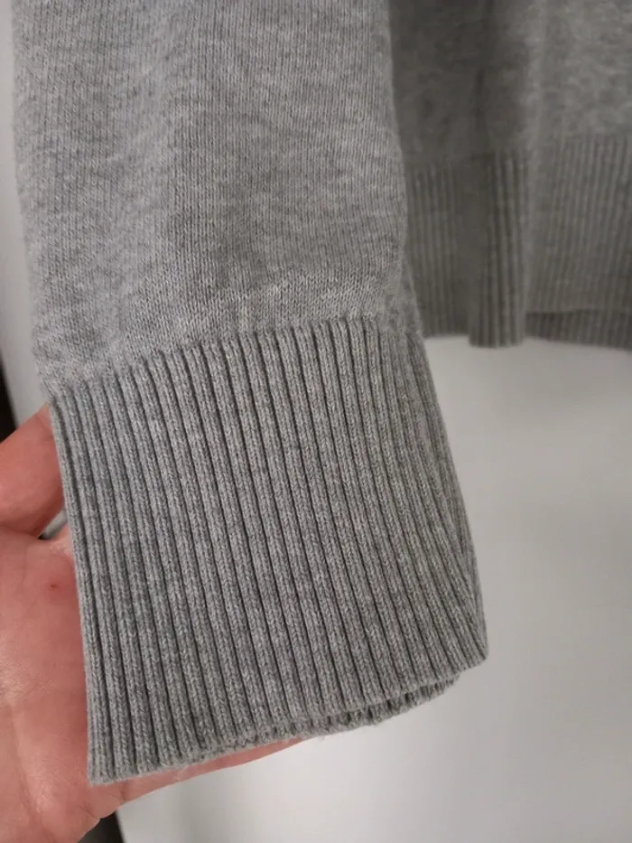 Pull gris col V Jules - photo numéro 2