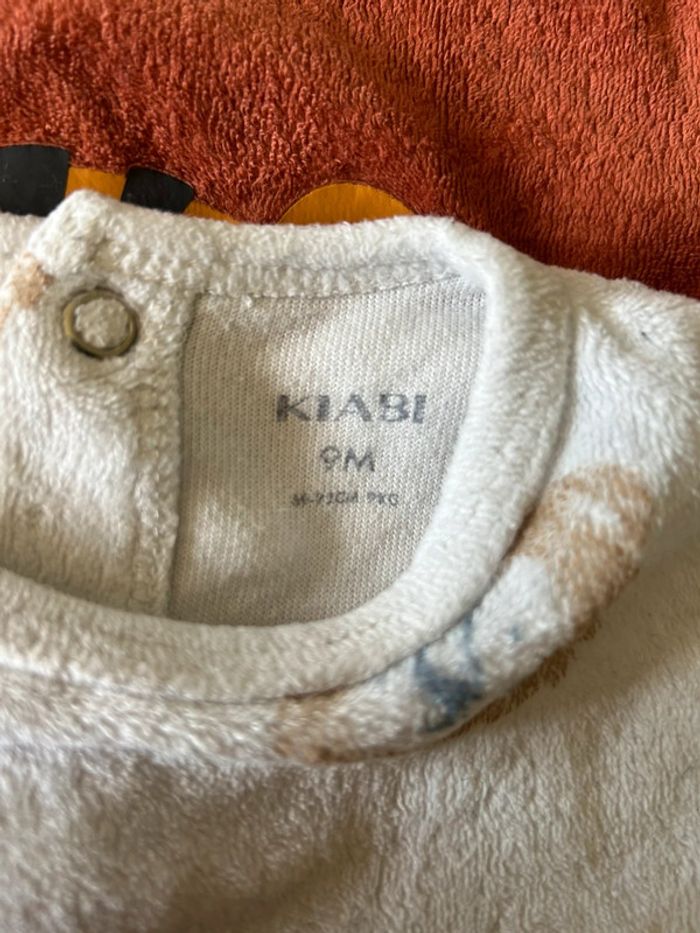 Lot 3 pyjama velour 9 mois - photo numéro 5