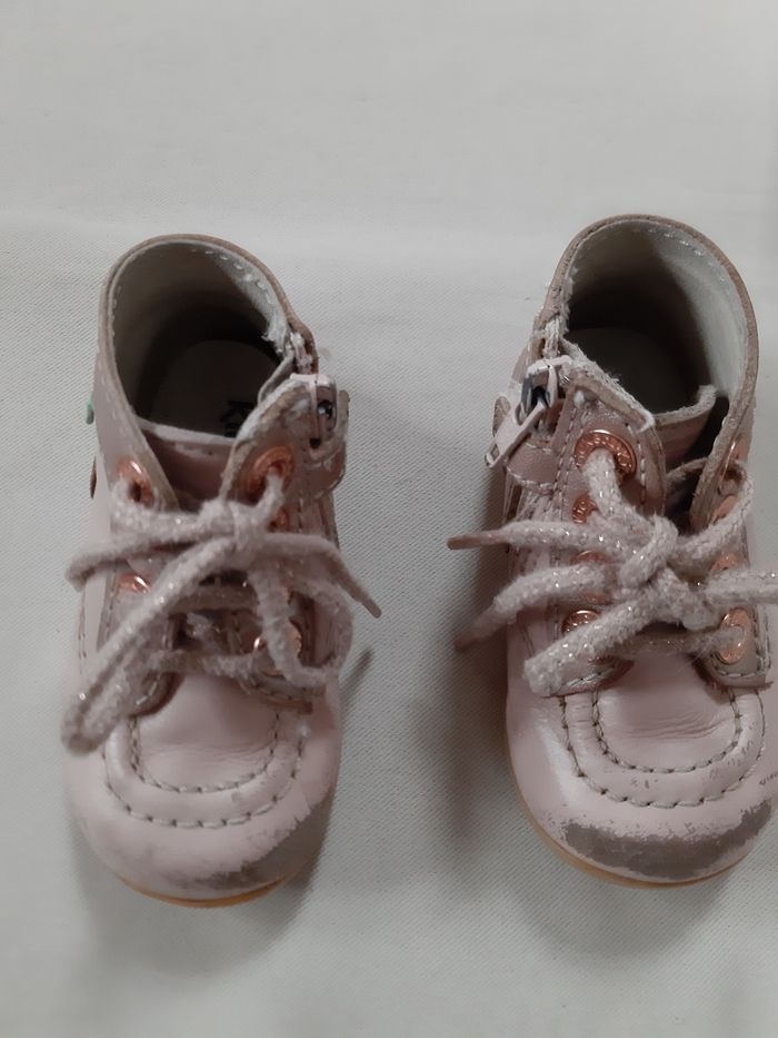 Chaussures premiers pas fille - Kickers - 19
