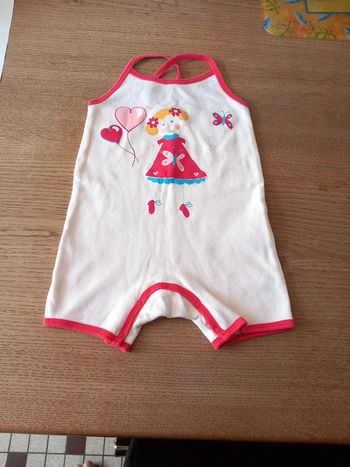 Combinaison top bretelles 18mois Vert Baudet