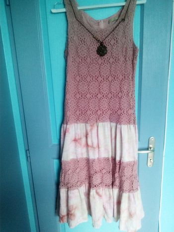 Robe rose en 44