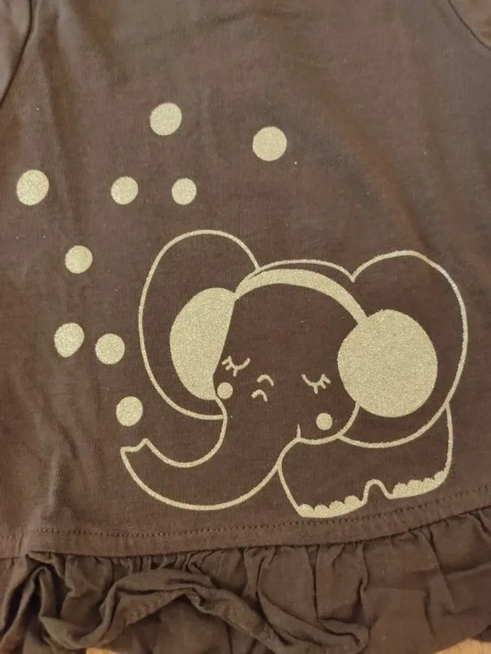 Tee-shirt manches longues Dpam 6 mois - photo numéro 2