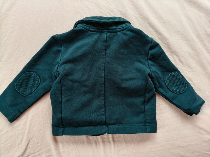 Veste garçon JBC bleu foncé boutons 68 cm - photo numéro 4