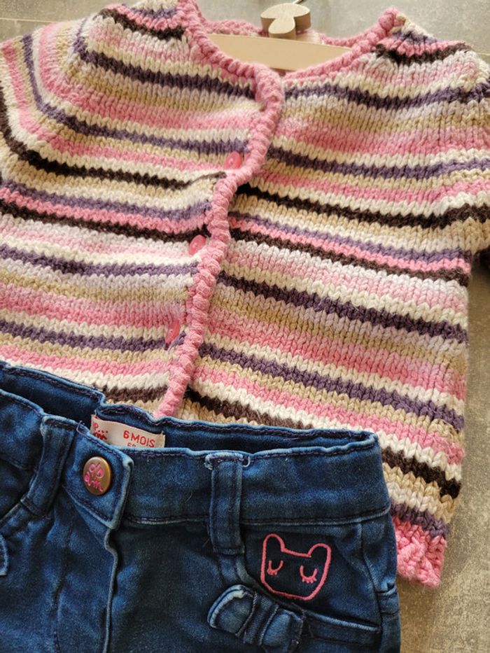 Look bébé fille - Ensemble mi - saison - 6 mois - photo numéro 2