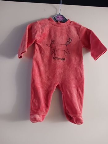 Pyjama corail kimbaloo 1 mois
