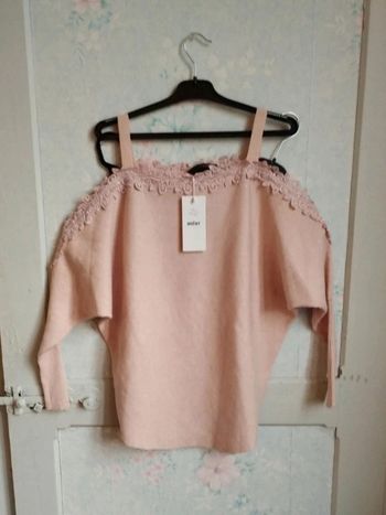 Haut taille unique rose