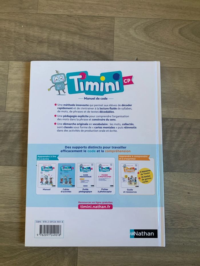 Livre méthode de lecture Timini CP - photo numéro 2
