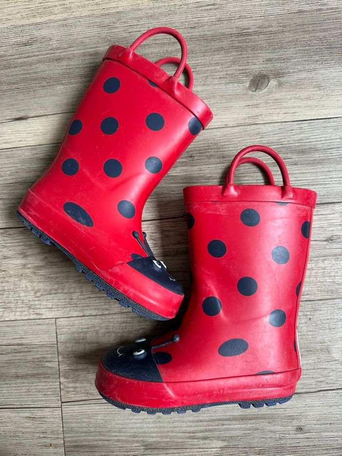 Bottes de pluie coccinelle rouge taille 8 (25,5) Next - photo numéro 6
