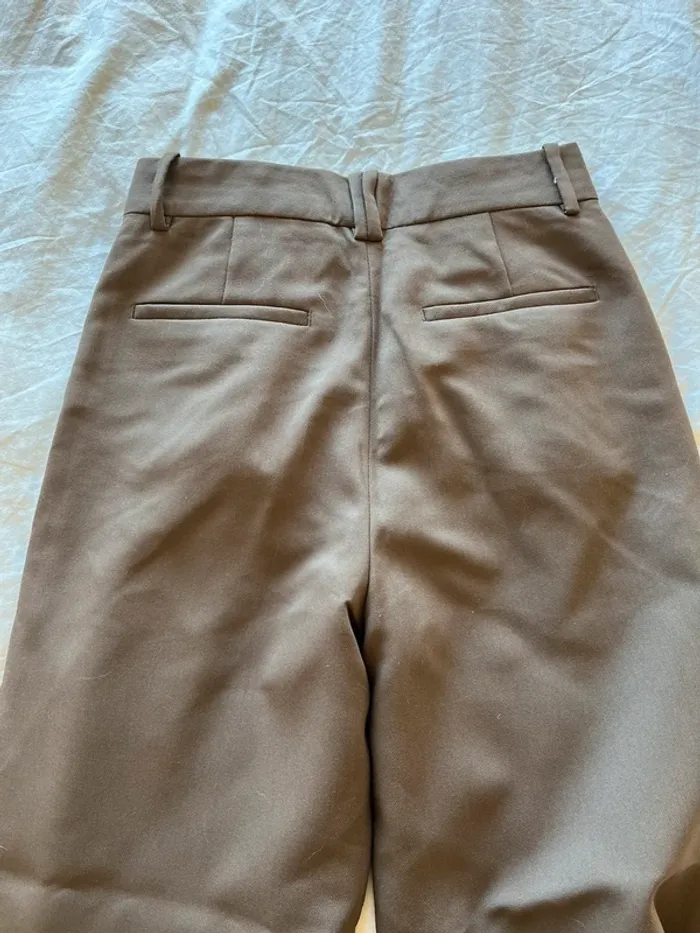 Pantalon marron Zara en taille XS - photo numéro 4