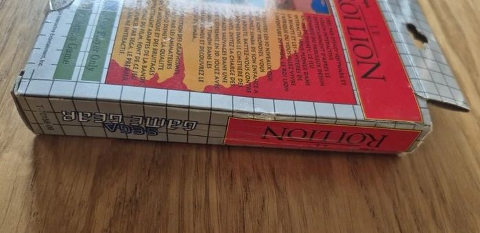 Jeu Le Roi Lion Sega Game Gear GG Complet pal euro Cib - photo numéro 5