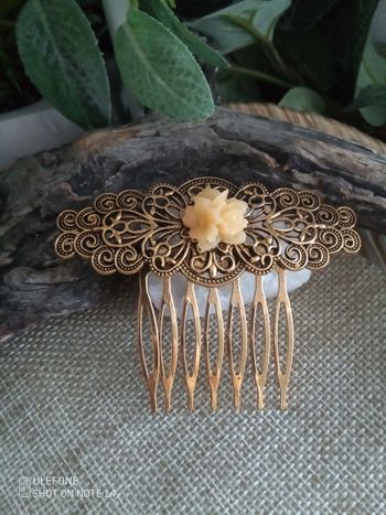 Barrette peigne fleurs vintages