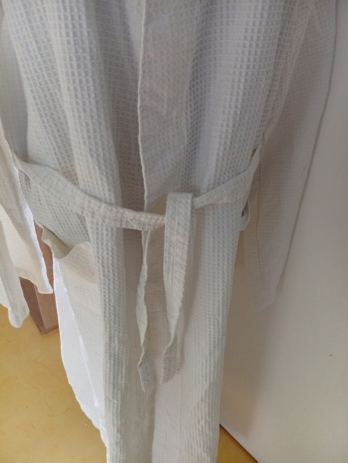 Joli peignoir grande taille 54/56 💯 coton mixte - photo numéro 2