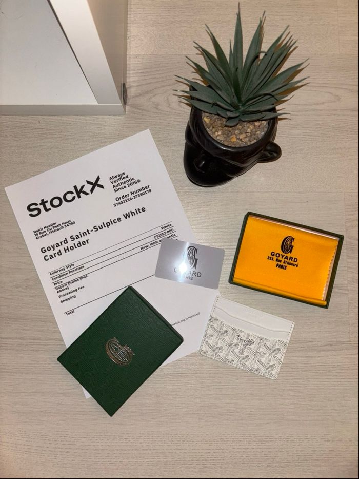 Porte-cartes Goyard Saint Sulpice Blanc - photo numéro 5