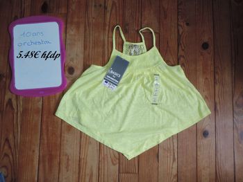 débardeur orchestra taille 10 ans neuf