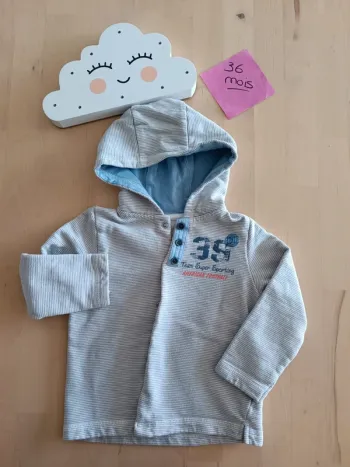 Gilet à capuche 36 mois