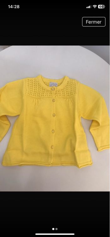 Cardigan bébé fille, neuf mois ,de la marque L’enfant  Do