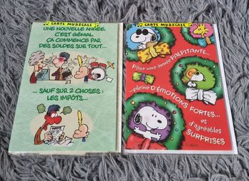 Lot 2 cartes de vœux neuf