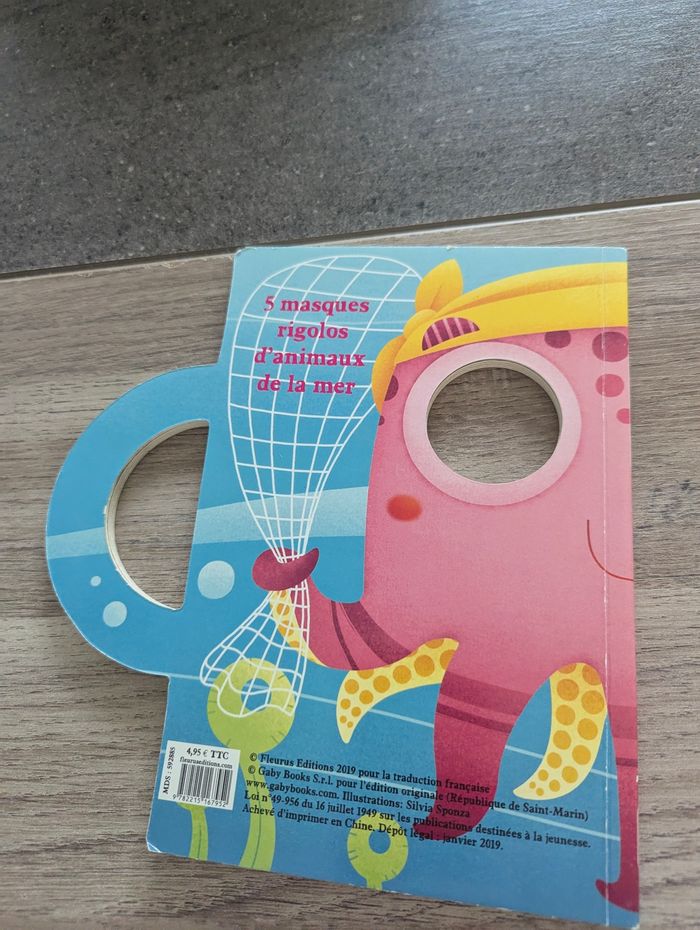 Livre masques rigolos pour enfant bas âge bébé - photo numéro 3