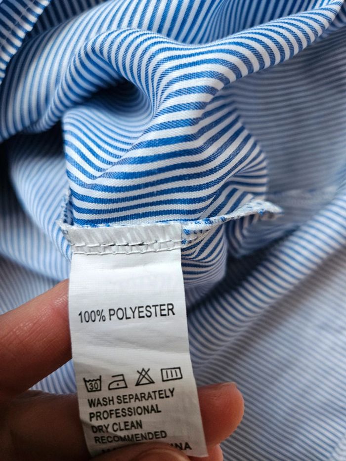 Robe rayée bleu et blanche bohème T.38 - photo numéro 6