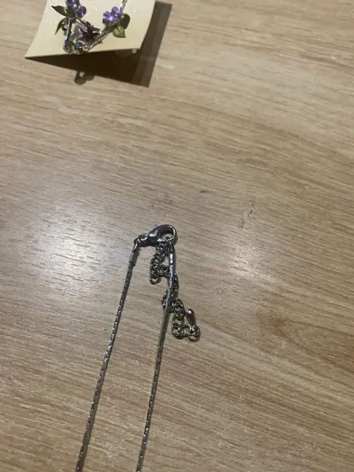 Parure fleurs violettes - photo numéro 5