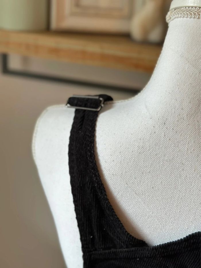 Robe salopette noire en velours côtelé Tommy Jeans - Taille 36 - photo numéro 5