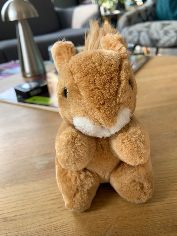 Adorable peluche écureuil hauteur 12 cm - photo numéro 5