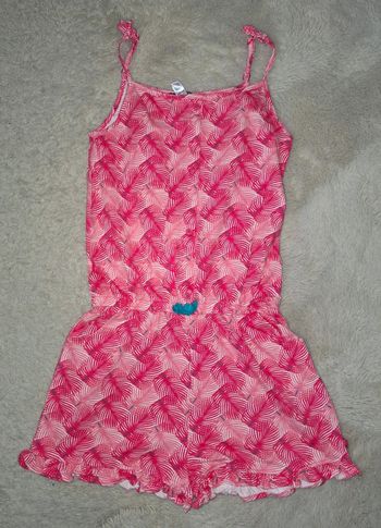 Combinaison short okaidi rose 10 ans