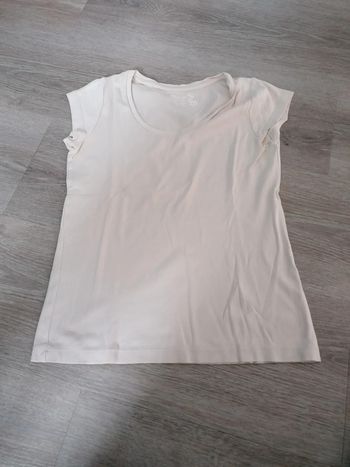 Tee shirt beige Kiabi