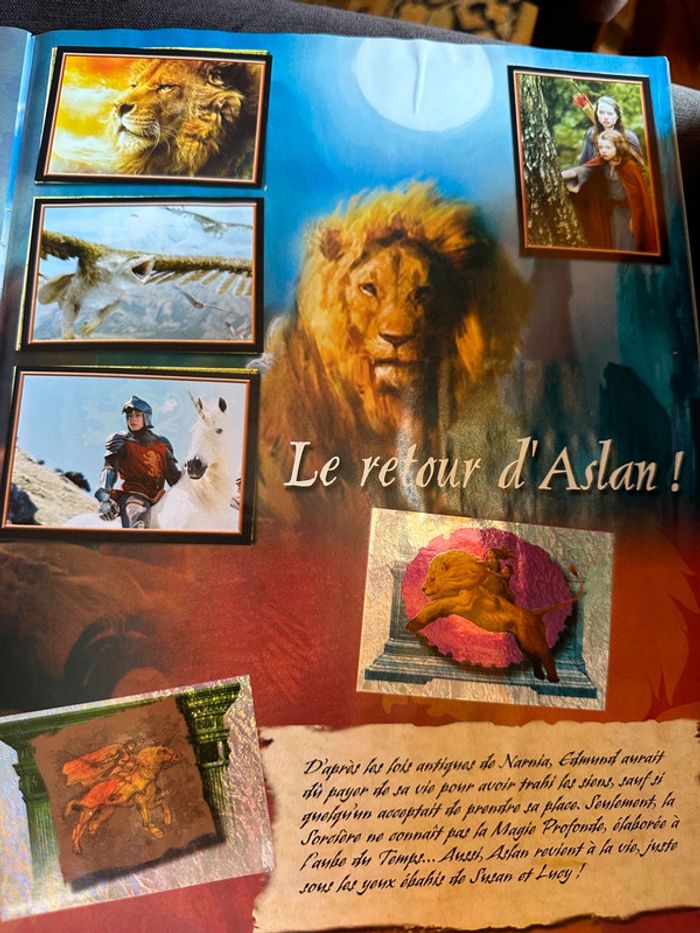 Album Panini complet ancien vintage Le Monde de Narnia Chapitre 1 Aslan stickers autocollants - photo numéro 9