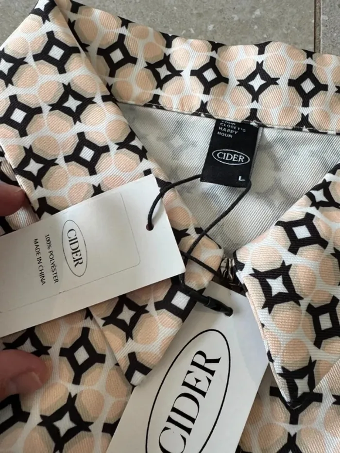 Robe à manches courtes Cider, taille L, neuve avec étiquette, 85cm longueur - photo numéro 4