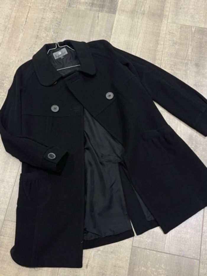 manteau mi cuisse femme neuve en noir taille 38