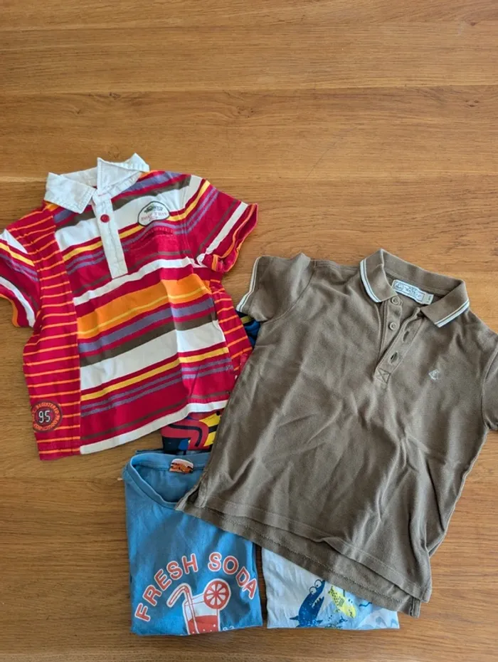 Lot 6 tee-shirts et polos manches courtes 5 ans garçon - photo numéro 4