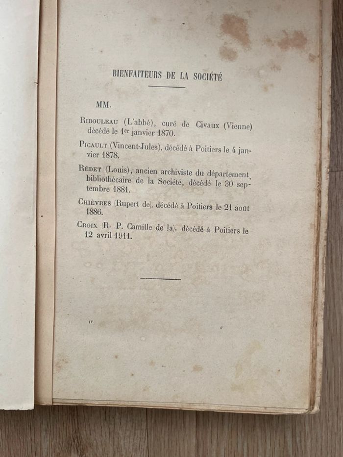 La société tome quatrième Antiquaires de l’ouest 1911 - photo numéro 5