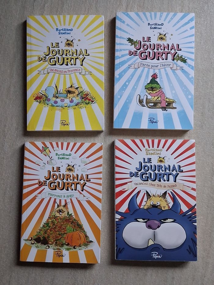 Lot 7 romans enfant dont 4 Journal de Gurty - photo numéro 1