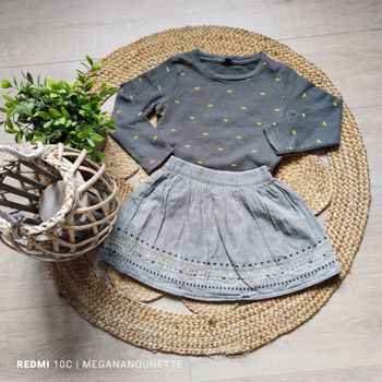 💛 Ensemble Fille – Kiabi – 5 Ans / 110 cm – Très Bon État