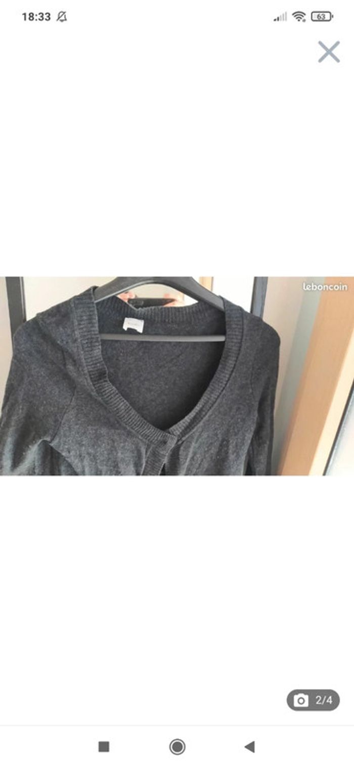 Gilet long gris - photo numéro 2