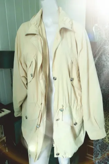 🌥 Veste coupe vent jaune doux 44