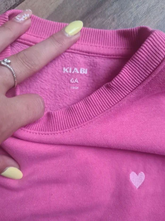 Pull sweat rose 6 ans kiabi - photo numéro 2