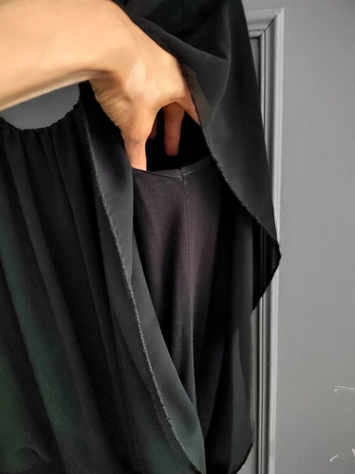 Blouse voile noire - photo numéro 2