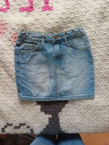 Jupe en jean taille réglable
