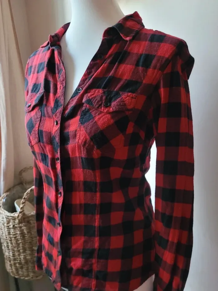 Chemise à carreaux Tally Weijl Taille S - photo numéro 2