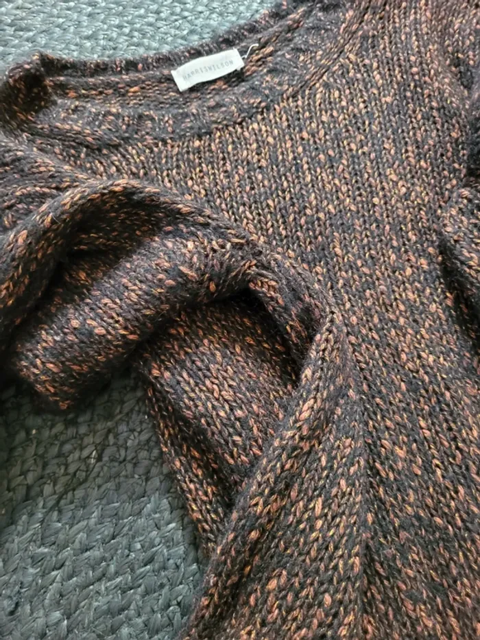 Pull à maille Harris Wilson - Fil doré - Taille M - photo numéro 5